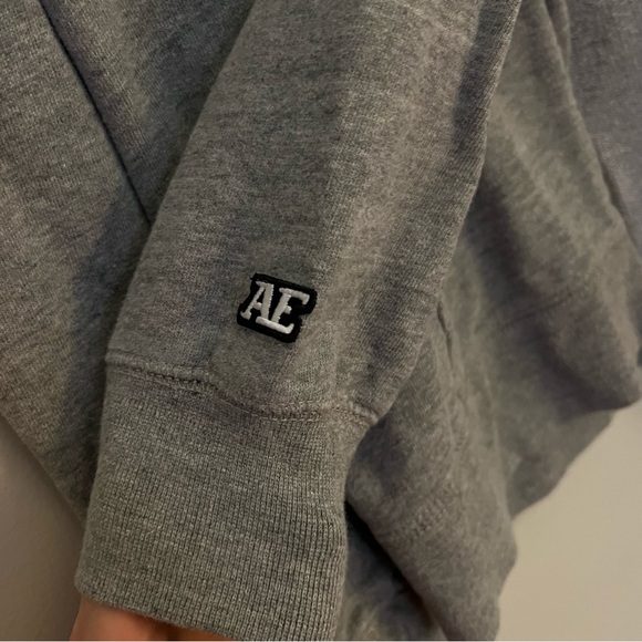 American Eagle Gray Zip Hooded Jacket - Men’s Medium - Picture 2 of 5